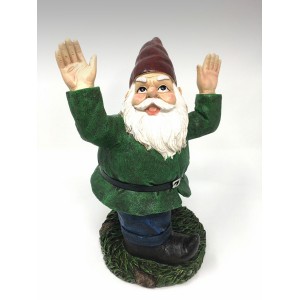 AD-8447 10" Garden Gnome - Garden Watering Fun - II